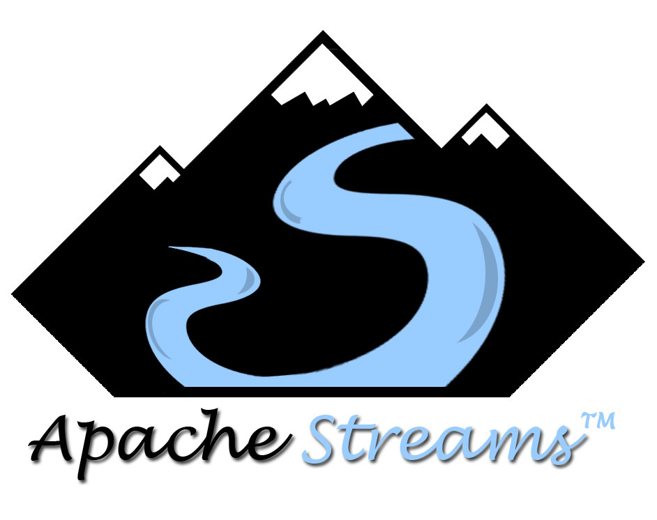 Apache Streams logo showing a mountain stream